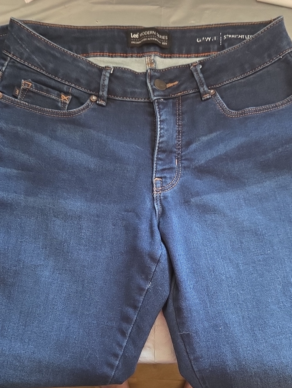 Lee Women's Dark Blue Straight Leg Jeans